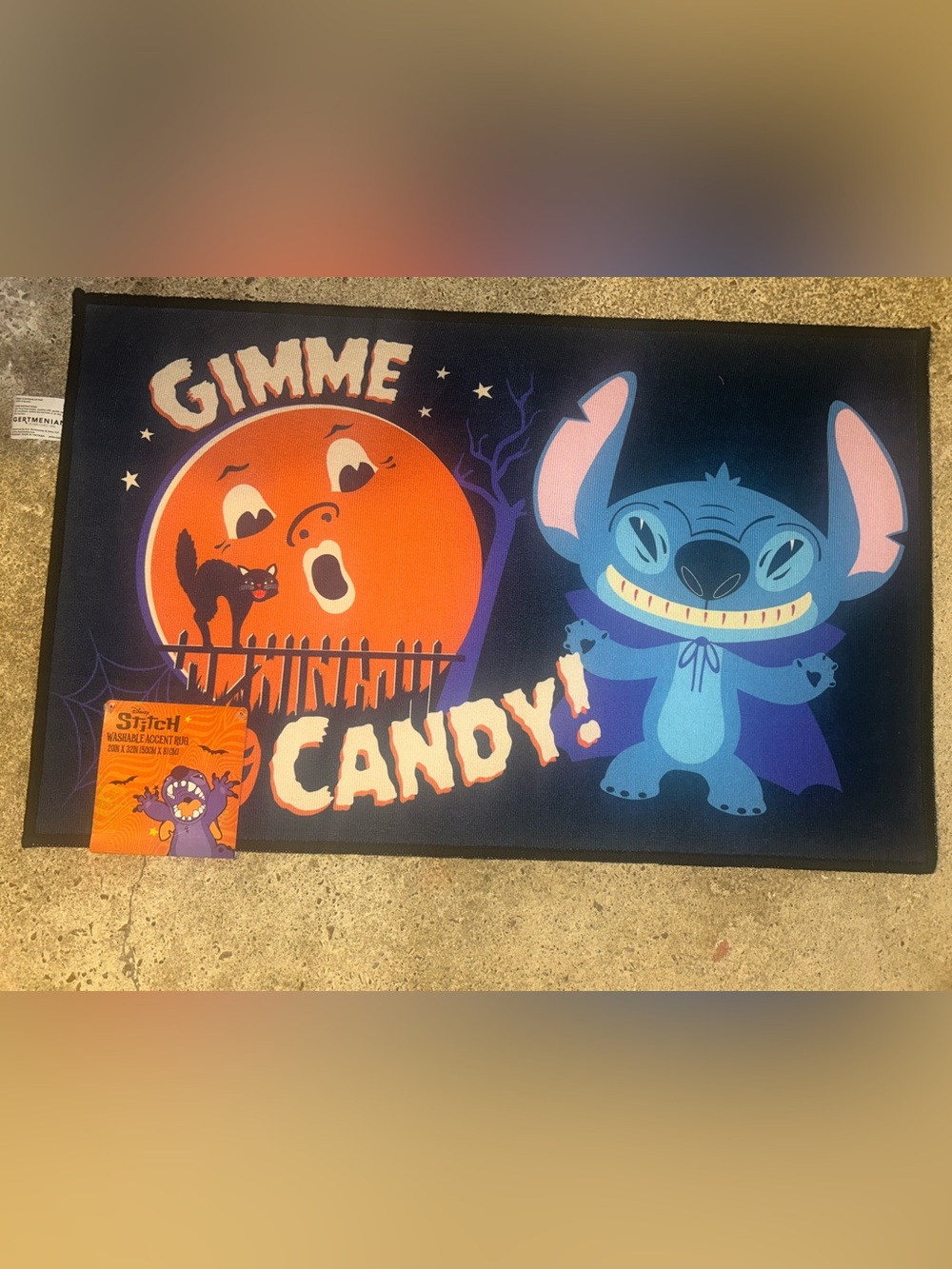 Stitch Halloween Accent Rug
